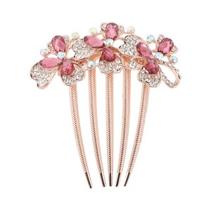 Unique Bargains Women's Flowers Hair Insert Comb 1 Pc - 1 of 3