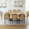 Modern 83'' Extendable Dining Table with 2 Removable Leaves, Long Oval Table for Family Gatherings or Entertaining Guests-Maison Boucle - 2 of 4