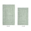 Lux Premium 100% Cotton Tufted Solid Reversible 2 Piece Bath Rug Set – Ultra-Soft, Water-Absorbent, Durable, Machine Washable Bathroom Rug - 2 of 4