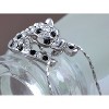 Anna-Kaci Women's Swarovski Crystal Elements Silver Tone Pendant Necklace with Unique Clover Design, Adjustable Chain, Adds Sparkle- Fish - 2 of 4