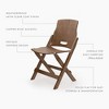 Barebones Brown Ridgetop Wood Folding Chair - 4 of 4