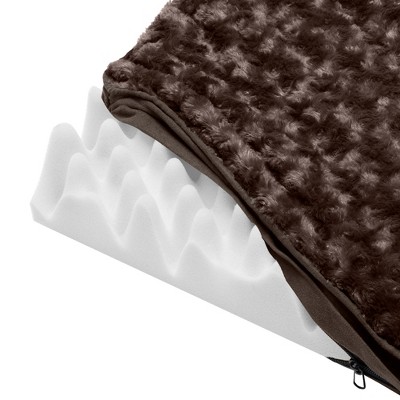 Medium Chocolate Orthopedic Foam Pet Bed