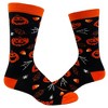 Youth Halloween Socks Funny Zombie Pumpkin Scary Footwear - Crazy Dog Socks For Halloween Season - 2 of 4