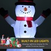 ChicFurnit Inflatable Holiday Decorations 11FT Christmas Train with Santa Inflatable Decoration for Holiday Yard Display, Multicolored, 130"*43"*68" - 3 of 4