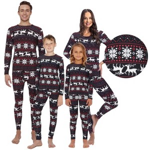Rocky Christmas Matching Family Warm Thermal Pajamas, Girls, Boys, Mens, Womens - 1 of 4