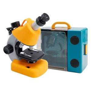 Topteng Kid Microscope Kit Set, Handheld Microscope, Educational Science Toys for Kids, Yellow - 1 of 4