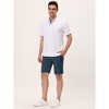 Lars Amadeus Men's Shorts Summer Solid Color Flat Front Walk Chino Shorts - 4 of 4