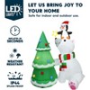 Joyfy 6 FT Tall Christmas Inflatable Decoration, Polar Bear with Penguin & Xmas Tree Inflatable with Built-in LEDs for Xmas Party Outdoor Yard Decor - 3 of 4
