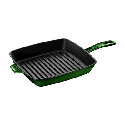 Staub Cast Iron 12-inch Square Grill Pan - Basil