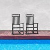 VisioGear Patio Rocking Adirondack Chair, 2-Piece Patio Rocking Chair with High Backrest, Patio Chair for Outside Garden, Black, 27.2"*33.9"*45.3" - 2 of 4
