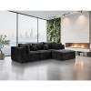 140" Modular Cloud Sectional Sofa with Ottoman - Convertible L/U-Shape Chenille Couch, 5-Seater Deep Memory Foam Couch, No Assembly Required - 4 of 4