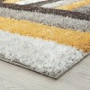 Luxe Weavers Lantanas Shag Geometric Area Rug, Modern, Stain Resistant, Plush Indoor Rug - 4 of 4