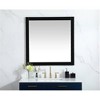 Elegant Lighting Aqua vanity mirror 36x36 inch in black - 2 of 4