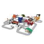 DRIVEN – Truck Playset with Fire Station – Build-A-City - 140pc