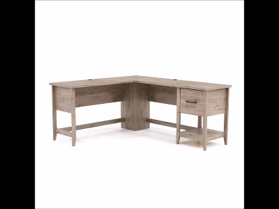 Laurel Oak Executive Corner Desk with Filing Drawer