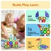 PICASSO-TILES Mini Magnetic Tiles for Kids with Storage Case, STEM Educational Nano Building Blocks Toy for Kids, 41PCS - 3 of 4