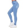 YMI Womens Essentials High Rise 5 Pocket Skinny Jeans, Made with Recycled Fibers - 2 of 3