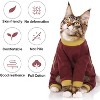 Sticky Hair Cat Clothes, Anti-Shed Cat Onesie Recovery Suit, Prevent Fur Shedding Shirts for Cats Only, Kitten Pajamas Costumes Outfits for Daily Wear - 3 of 4