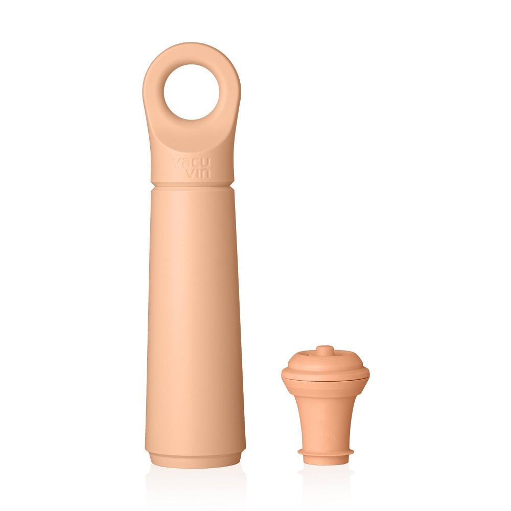 Vacu Vin Wine Saver with Stoppers Loop Terracotta