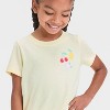 Toddler Girls' Fruits Graphic T-Shirt - Cat & Jack™ Light Yellow - 2 of 4