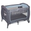 Baby Trend Trend-E Nursery Center Play Yard with Wheels, Starlight Blue (2 Pack) - 3 of 4