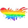 Adult Design By Humans Pride Rainbow Doodle By Maricalvente Racerback Tank Top - 2 of 2