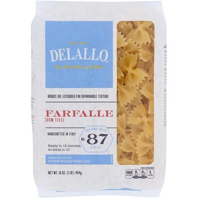 Delallo Farfalle Number 87 - 8 pack, 16 oz
