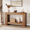 2-Tier Long Console Table Sofa Table, Farmhouse Entryway Accent Table Behind Couch for Entrance, Hallway, Living Room - 3 of 4