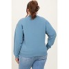 Pinkblush Blue Basic Fleece Crewneck Maternity Sweatshirt - 4 of 4