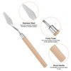 Unique Bargains Stainless Steel Wood Handle Flexible Polished Painting Knife 4 Pcs - 4 of 4