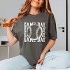 Simply Sage Market Women's Distressed Game Day Baseball Short Sleeve Garment Dyed Tee - 2 of 4