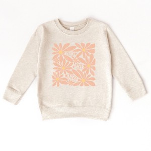 The Juniper Shop Sunny Days Ahead Daisies Toddler Sweatshirt - 5/6T - Natural - 1 of 4