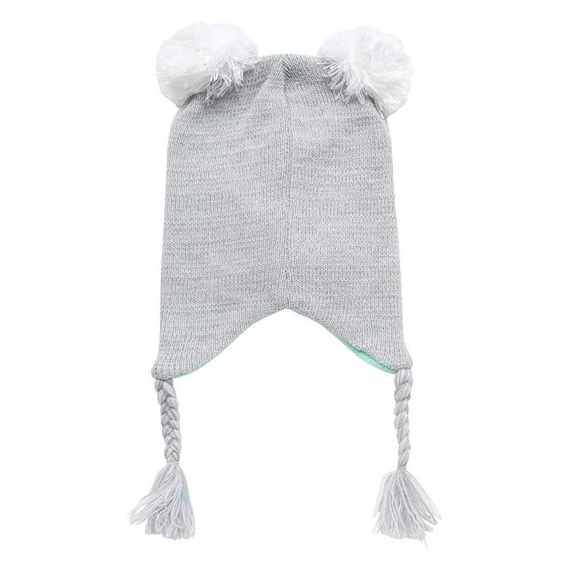 Girls Critter Koala Winter Hat and 2 Pair Gloves or Mittens (Toddler/Little Girls), 3 of 5