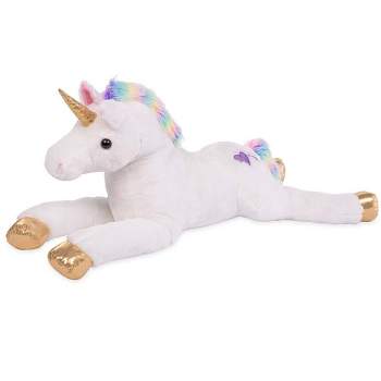 Kids Extra Large Life-Size Plush Rainbow Unicorn Stuffed Animal w/ Sof –  Best Choice Products