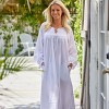 ADR Women's Cotton Nightgown, Long Sleeve Poet Nightshirt Ruffled Vintage Night Dress Gown - image 2 of 4