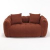 NicBex Modern Bean Bag Chair with Armrests, Comfy High-Resilience Lazy Sofa for 2 People to Read, Watch TV, Red - 3 of 4