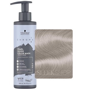 Schwarzkopf Professional Chroma ID Color Mask (10.1 oz / 300 mL) - 9.5-1 Pearl Silver - Semi Permanent Hair Mask Dye - 1 of 3
