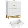 Nasitip 4 Drawer Dresser for Bedroom, Modern Chest with Gold Handles & Metal Legs, Storage Cabinet for Living Room - 2 of 4