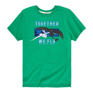 Boys' - How to Train Your Dragon - Together We Fly Short Sleeve Graphic T-Shirt - 1 of 3