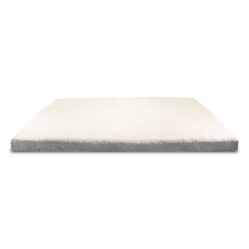 Precious Tails Faux Shearling Crate Mat Bed for Dogs - Gray - S - image 1 of 4