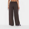 Women's Mid-Rise Waist Tie Slouchy Wide Leg Trousers - Wild Fable™ - 3 of 3