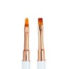 Unique Bargains Home DIY Manicure Double-Ended Nail Art Brush Lace Brush Gel Polish Nail Art Design Pen Paint Tools White 1 Pc - 3 of 4