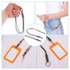 Unique Bargains Key Whistle Badge Holder Wrist Lanyard with Keychain Clip 2 Pcs - 4 of 4