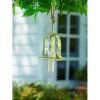 Evergreen Art Glass Speckle Yellow Floral Shaped Bell Chime- 7 x 7 x 7 Inches Outdoor Decor - 2 of 4