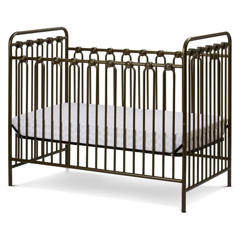 L.A. Baby Napa 3-in-1 Convertible Full Sized Metal Crib - Golden Nugget, 2 of 6