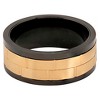 Men's West Coast Jewelry Goldtone Two-Tone Stainless Steel Dual Spinner Ring - image 3 of 3
