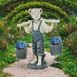 Design Toscano Flowers for Felicity Little Girl Garden Statue: Large - 1 of 4
