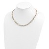 Black Bow Jewelry 8.25mm 14K Yellow or White Gold Fancy Open Link Chain Necklace, 18 In - 2 of 4