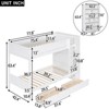 NicBex Twin Over Twin Bunk Bed with Guardrail and 2 Drawers,Loft Bed with Ladder and Multi-layer Cabinet,Noise Reduced Bunk Beds for Bedroom - 3 of 4