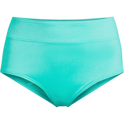 Lands' End Women's Plus Size Chlorine Resistant Tummy Control High Waisted  Bikini Swim Bottoms - 22w - Island Aqua : Target